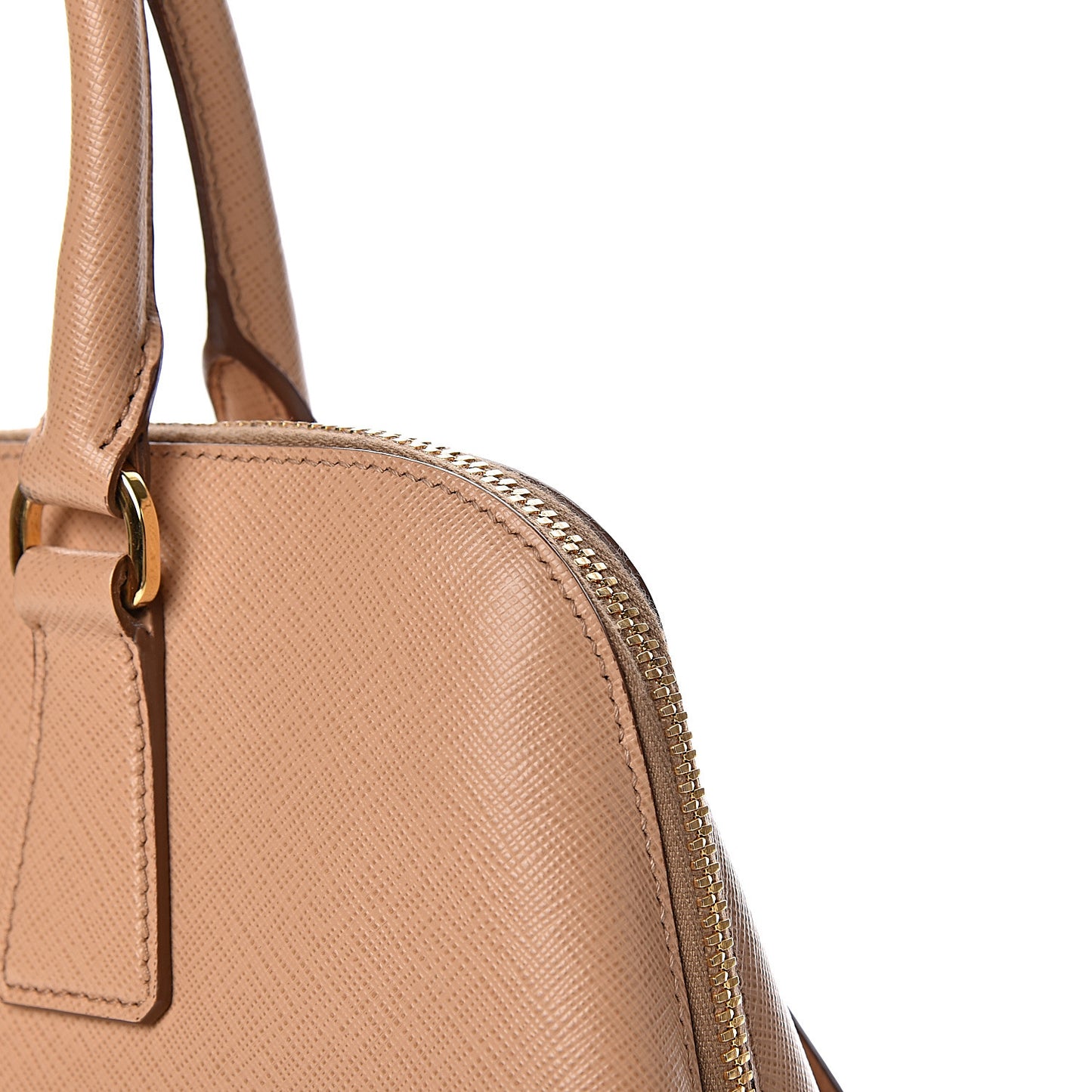 Saffiano Lux Medium Promenade Tote Noisette