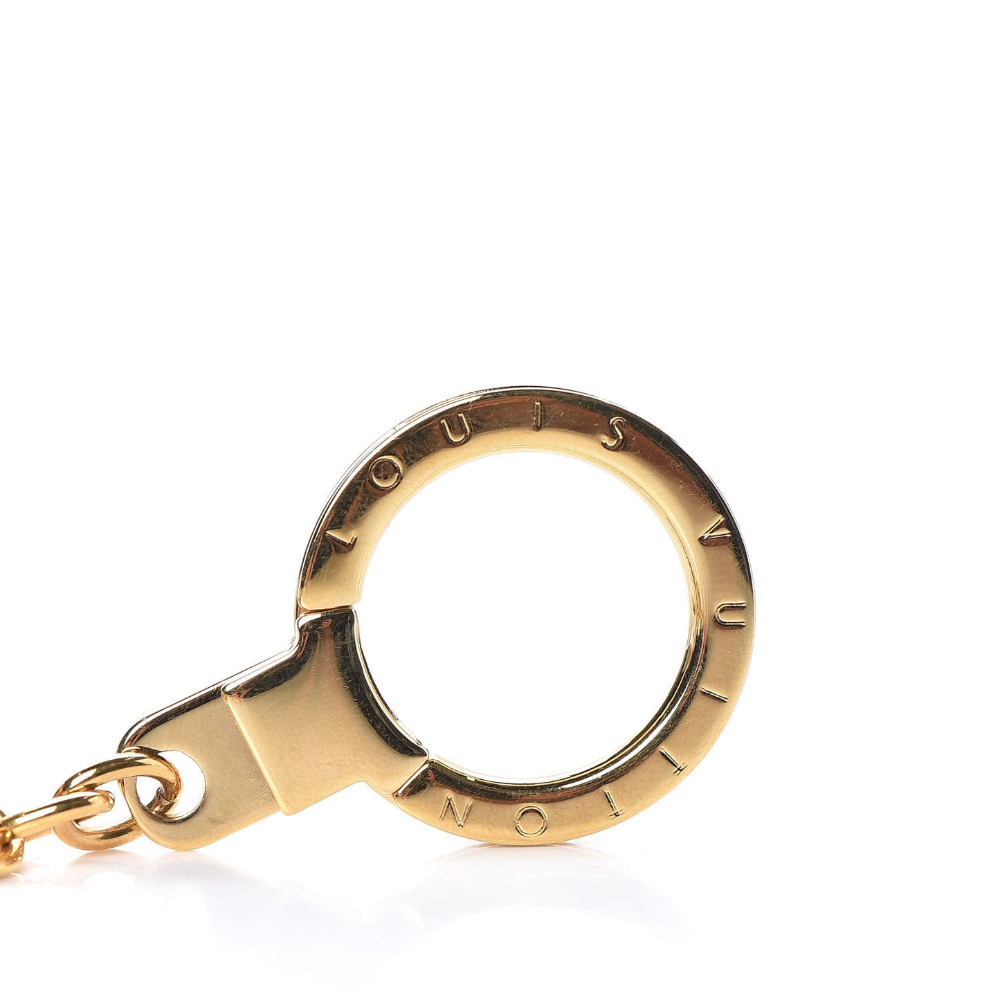 LV Tag Bag Charm Gold