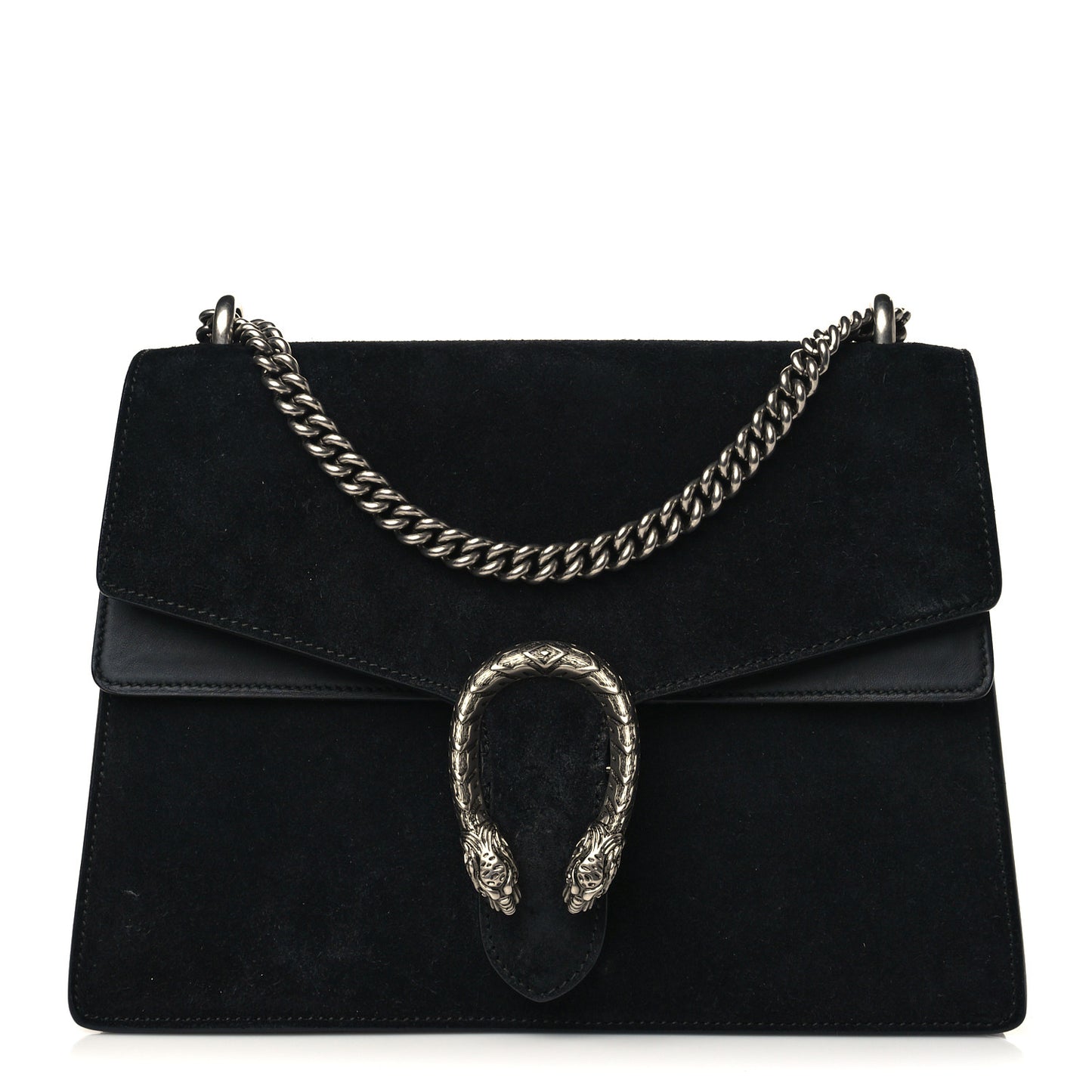 Suede Medium Dionysus Shoulder Bag Black