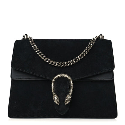 Gucci Suede Medium Dionysus Shoulder Bag Black 1 of 8