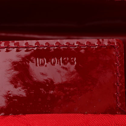 Christian Dior Patent Cannage Medium Lady Dior Red 6 of 9