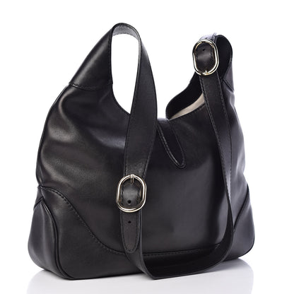 Gucci Calfskin Medium Jackie Shoulder Bag Black 3 of 9