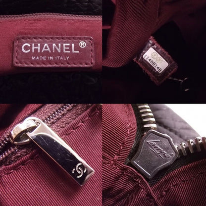Chanel Lambskin Classic Crinkled Scrunched Bowler Black 10 of 10