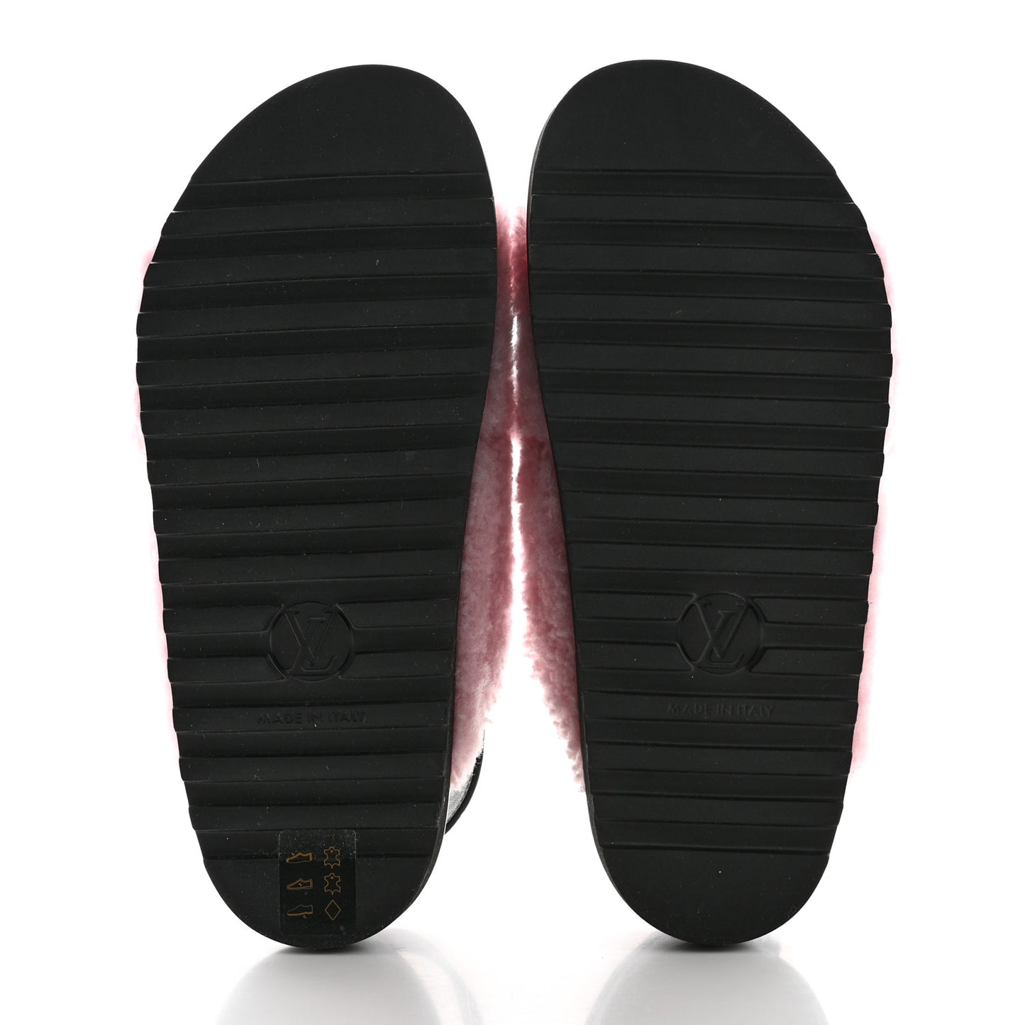 Shearling Paseo Sandals 36 Pink