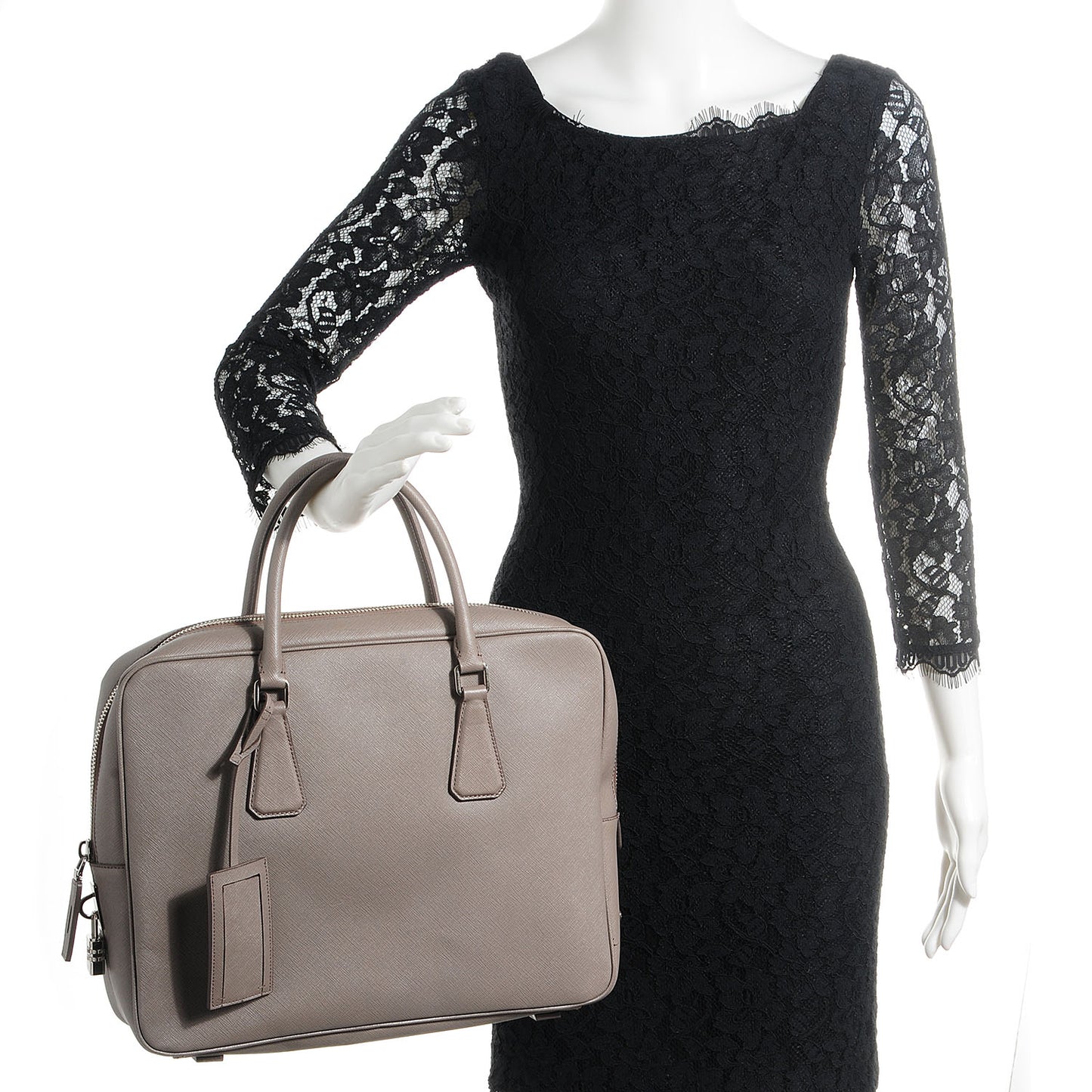 Saffiano Travel Briefcase Argilla