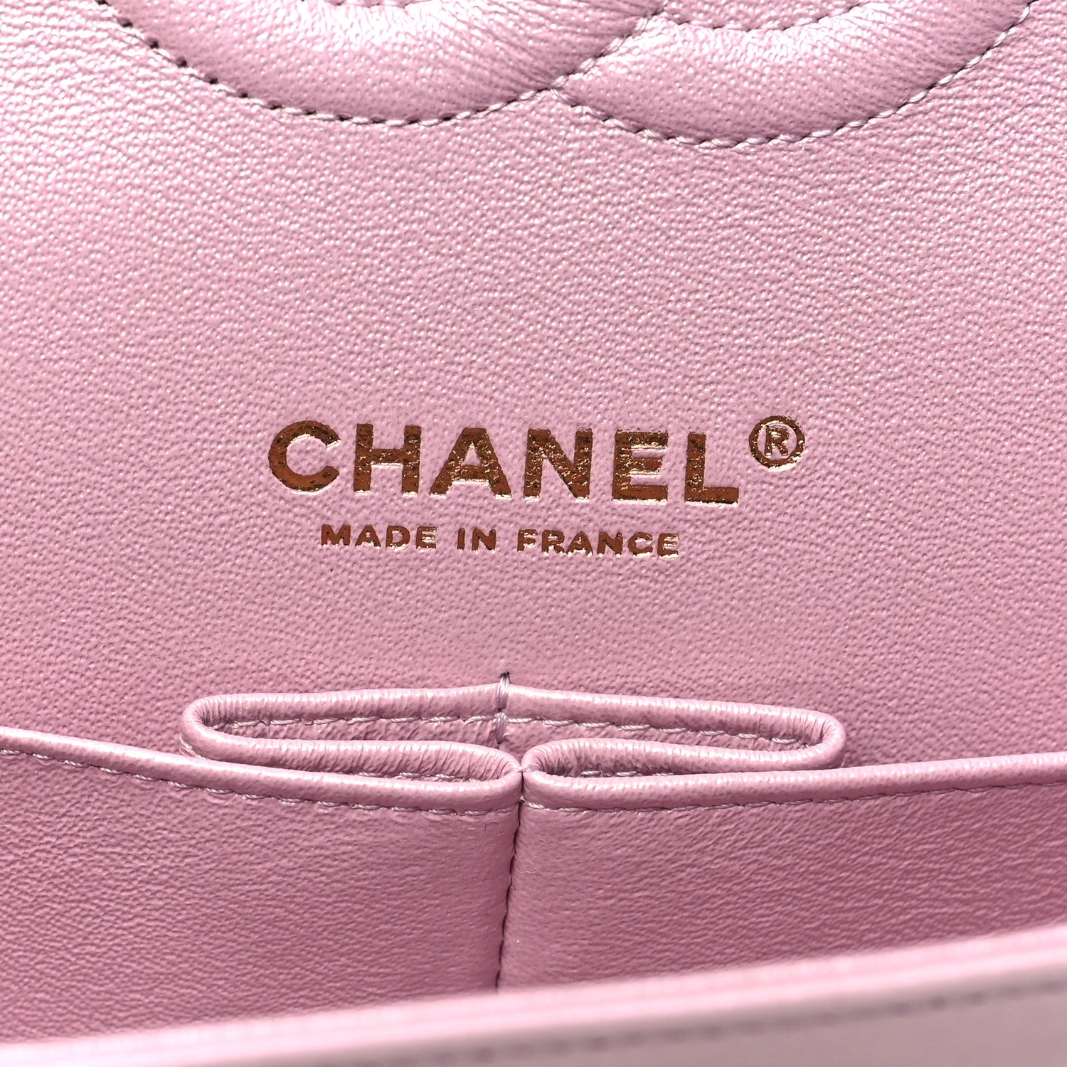 Chanel Iridescent Calfskin Quilted Medium Double Flap Light Pink 6 of 10