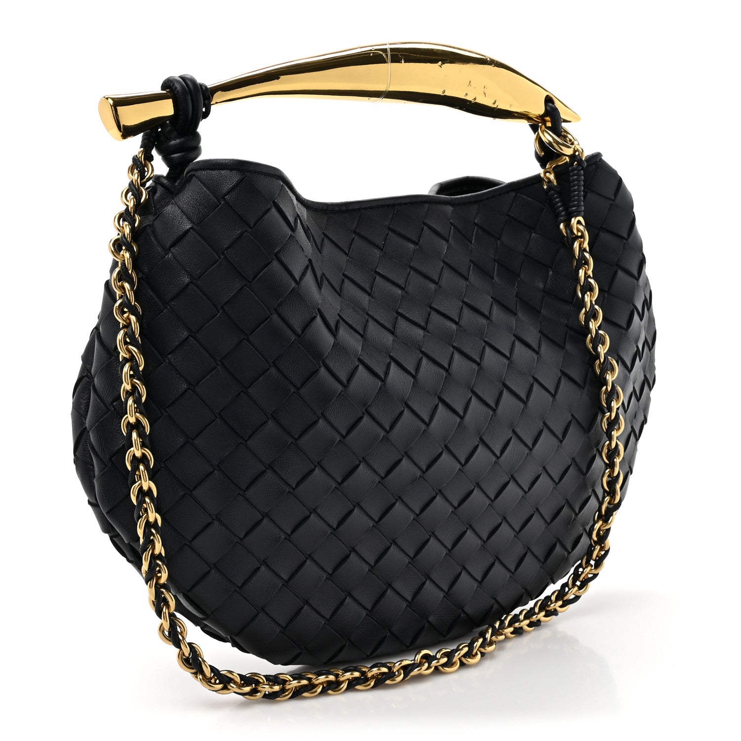 Bottega Veneta Nappa Intrecciato Sardine With Chain Bag Space 3 of 10