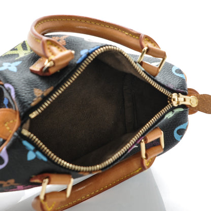 Louis Vuitton Monogram Multicolor Mini Sac HL Speedy Black 5 of 7