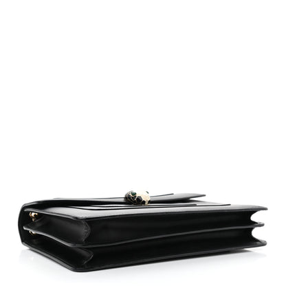 Bulgari Calfskin Serpenti Forever Shoulder Bag Black 4 of 11