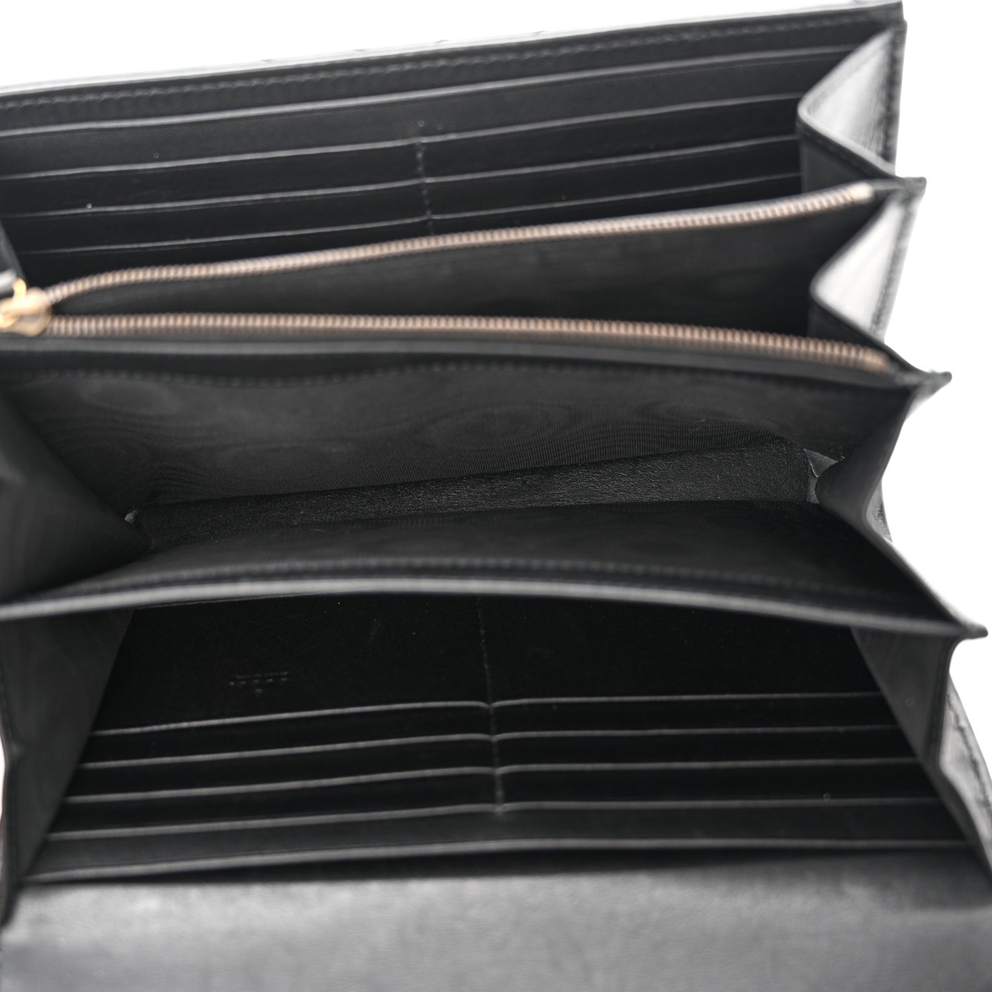 Calfskin Matelasse GG Marmont Chain Wallet Black