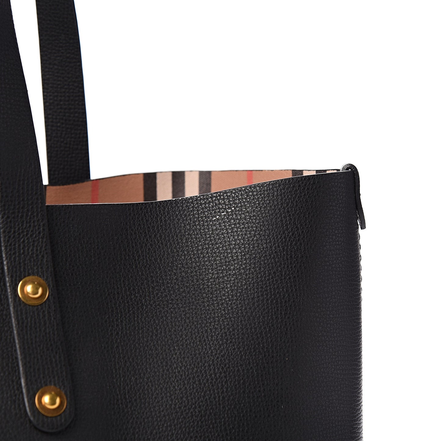 Calfskin Crest Embossed Small Tote Black