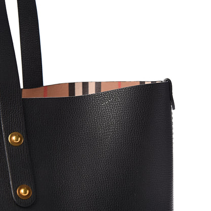 Burberry Calfskin Crest Embossed Small Tote Black 13 of 13