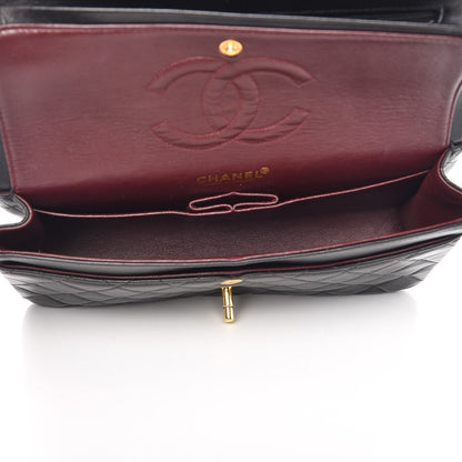 Chanel Lambskin Quilted Medium Double Flap Black 5 of 14