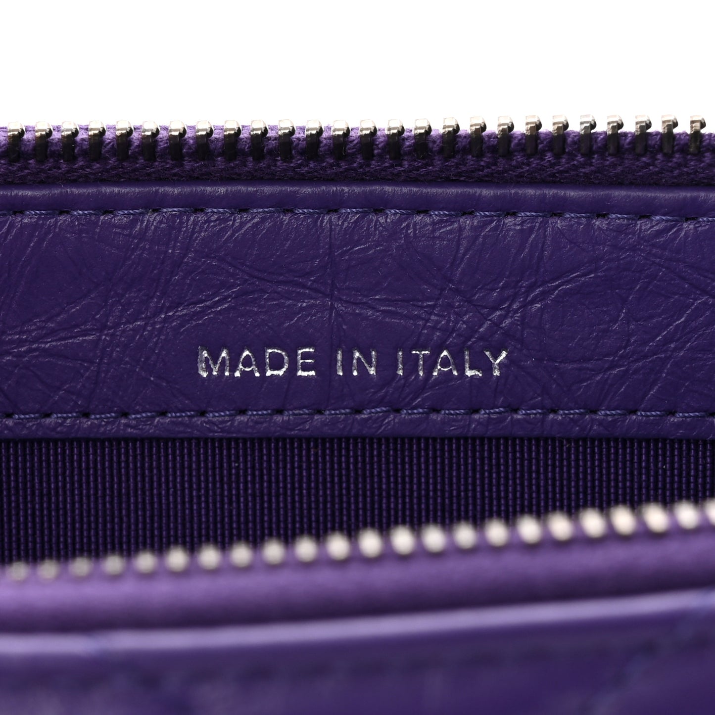Aged Calfskin Quilted Small Gabrielle Clutch With Chain Purple