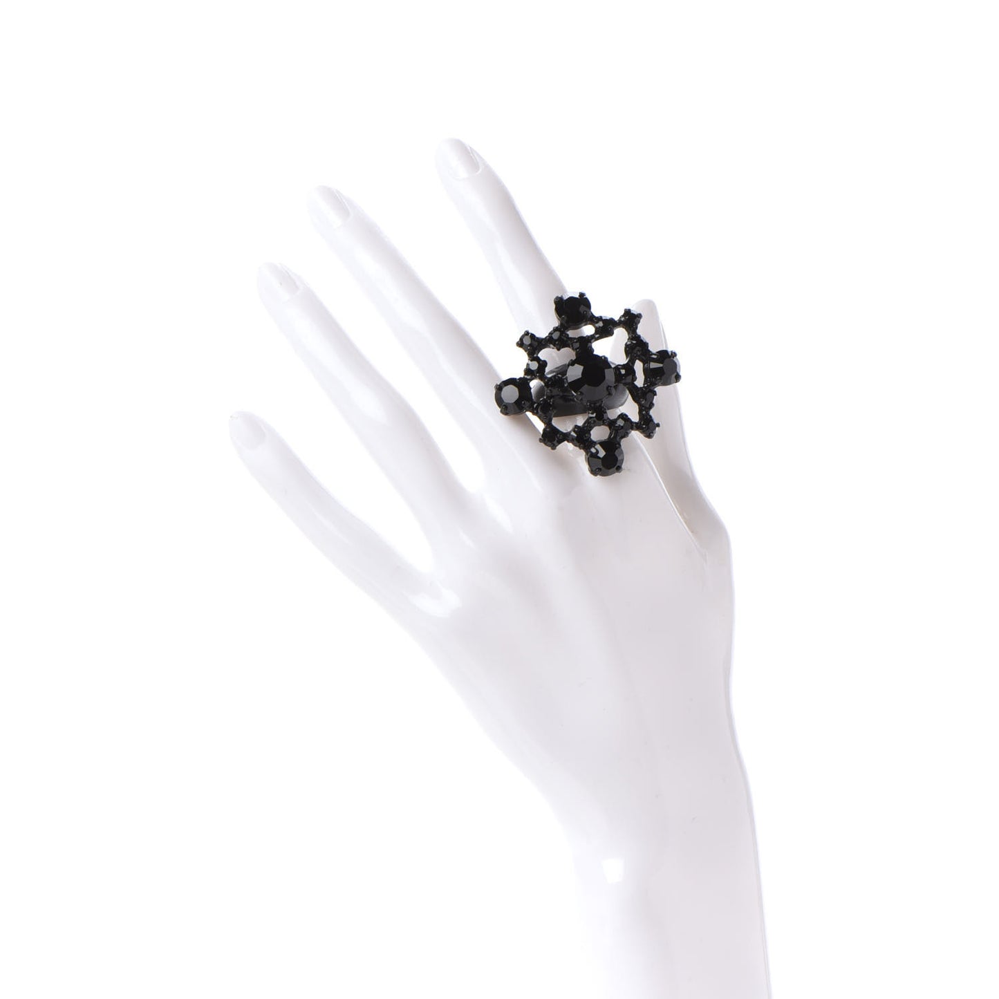 Crystal Ring 7 Black