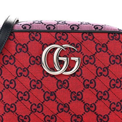 Gucci Monogram Multicolor Matelasse Diagonal Small GG Marmont Chain Shoulder Bag Red Blue Yellow Green Pink 7 of 8