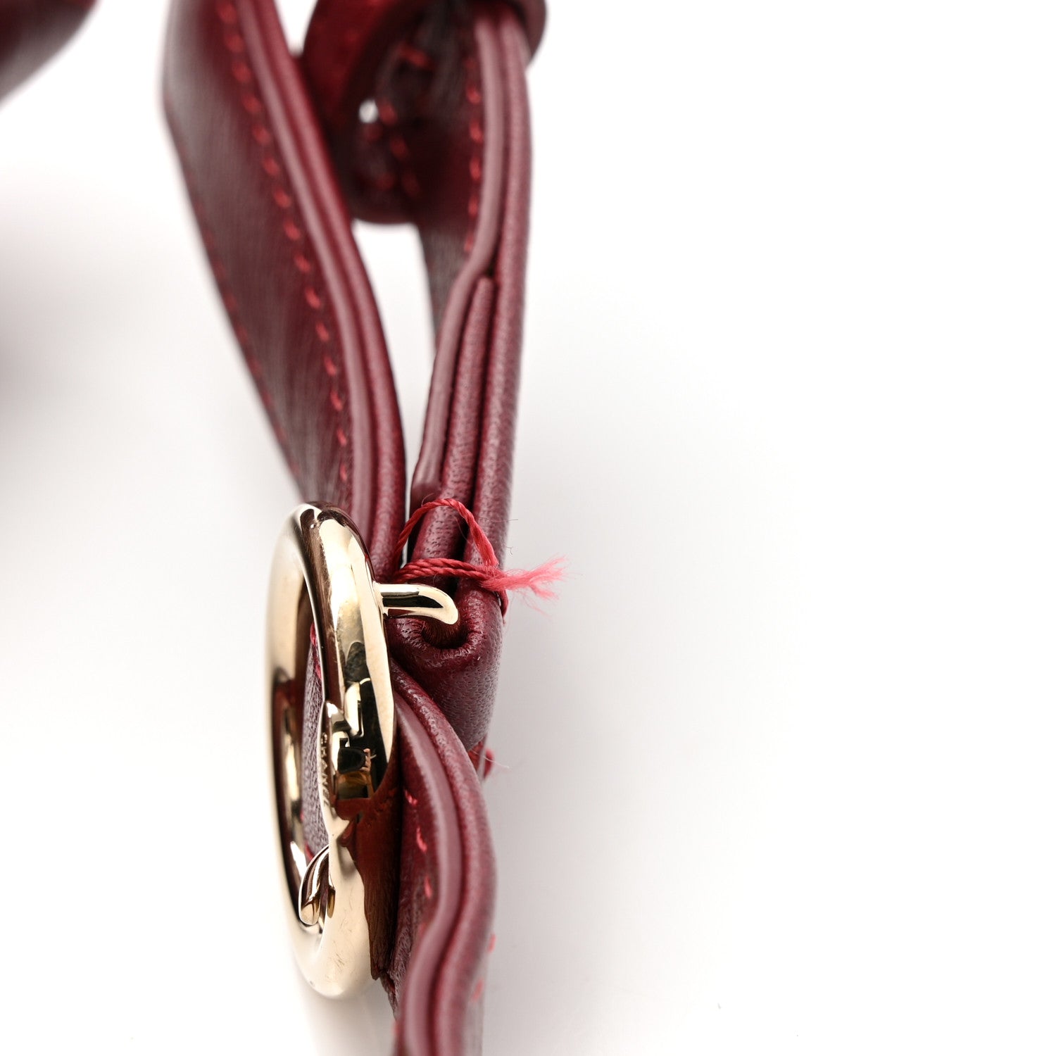 Chanel Grained Calfskin Stitched Chevron Medium Chic Top Handle Flap Red 14 of 15