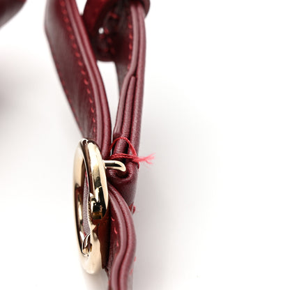 Chanel Grained Calfskin Stitched Chevron Medium Chic Top Handle Flap Red 14 of 15