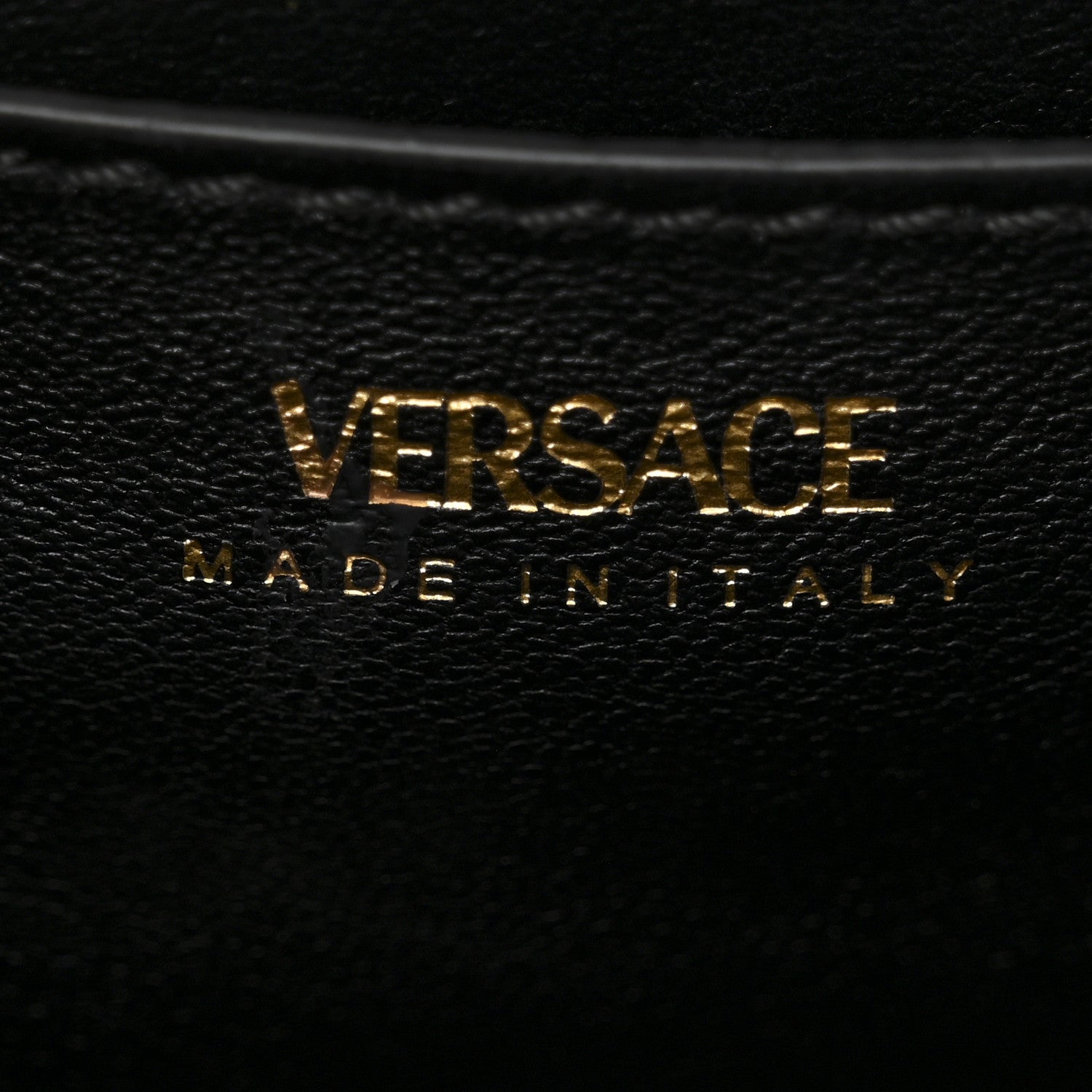 Versace Grained Calfskin Small La Medusa Top Handle Bag Black White 6 of 9