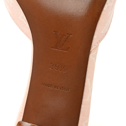 Louis Vuitton Monogram Bow Kitten Heel Sandals 39.5 Pink 7 of 12