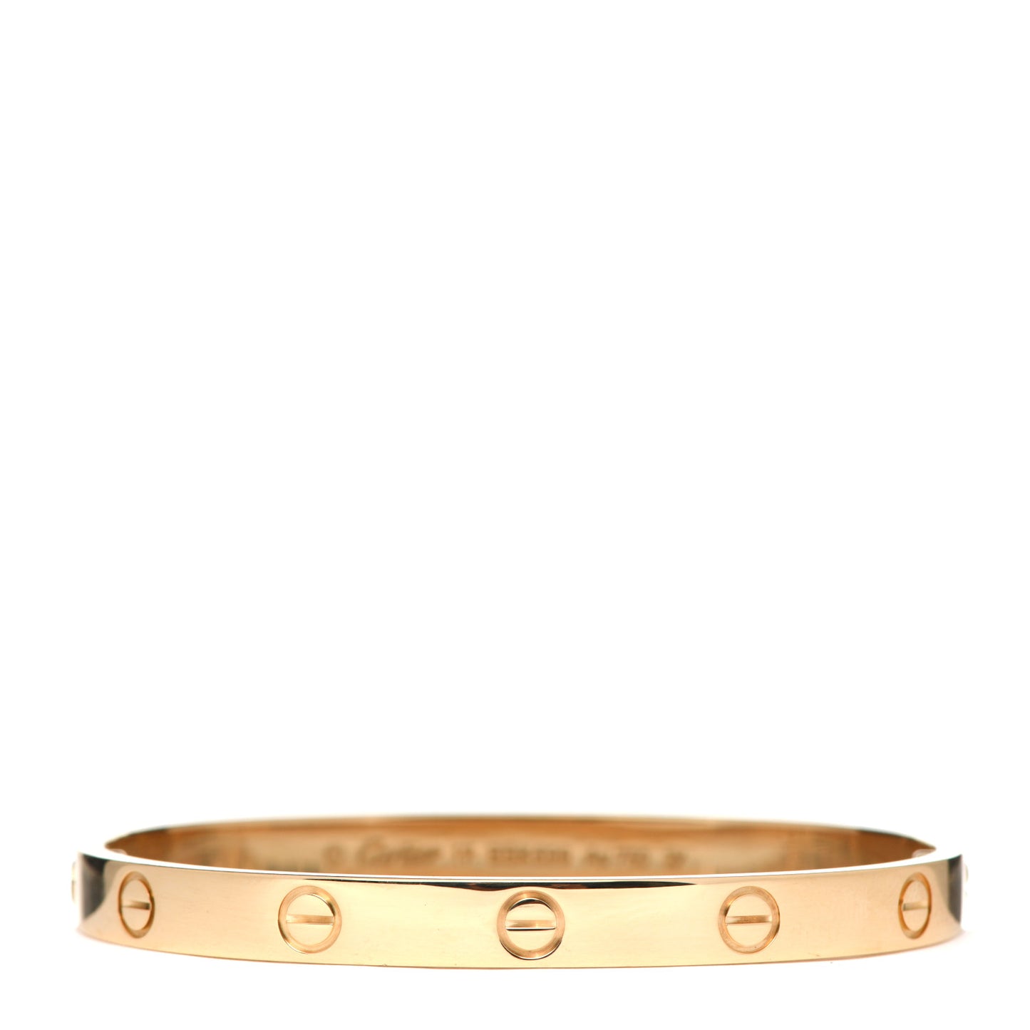 18K Yellow Gold LOVE Bracelet 17
