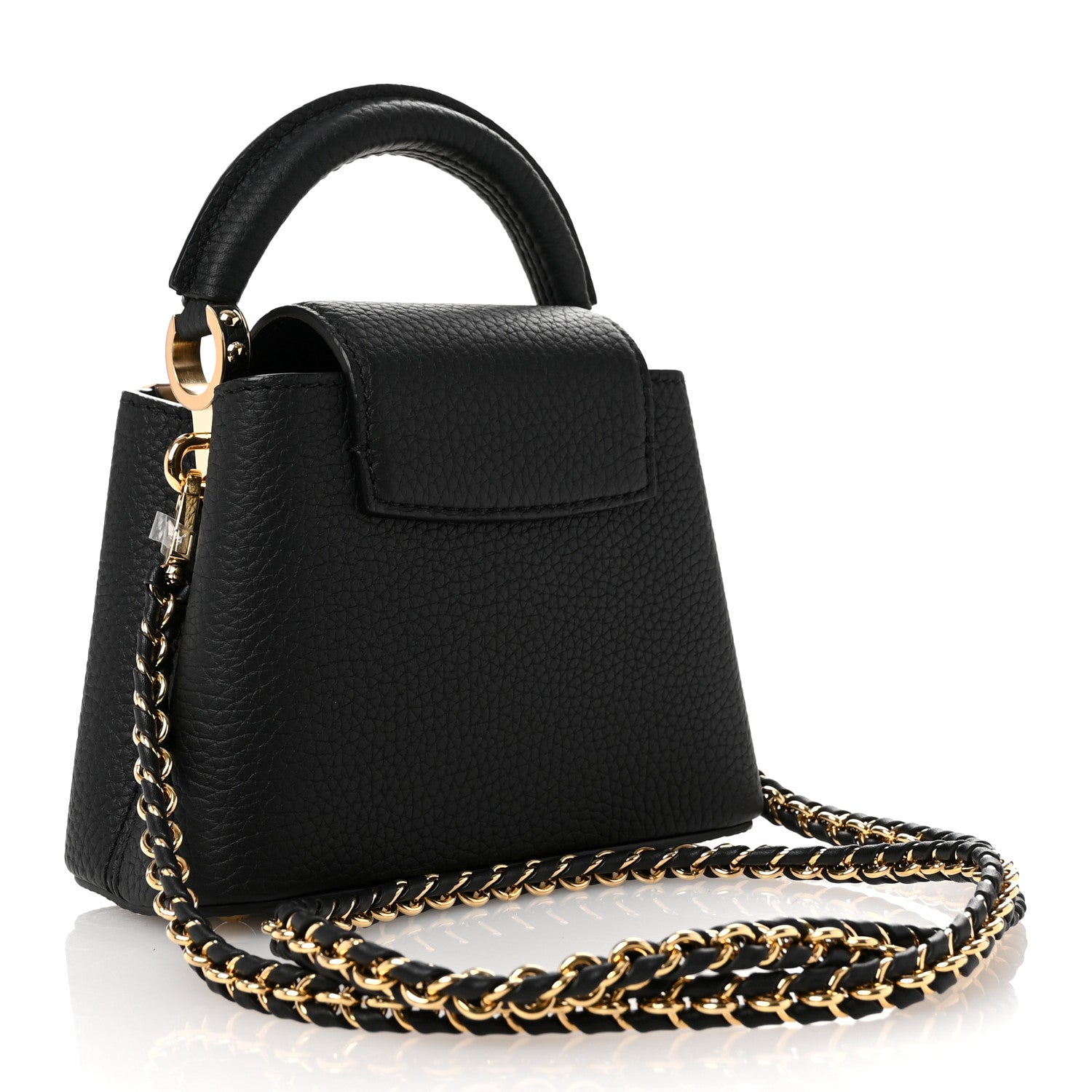 Louis Vuitton Taurillon Embellished Flower Crown Capucines Nano Black 3 of 9