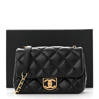 Chanel Lambskin Quilted Mini Flap Black 3 of 11