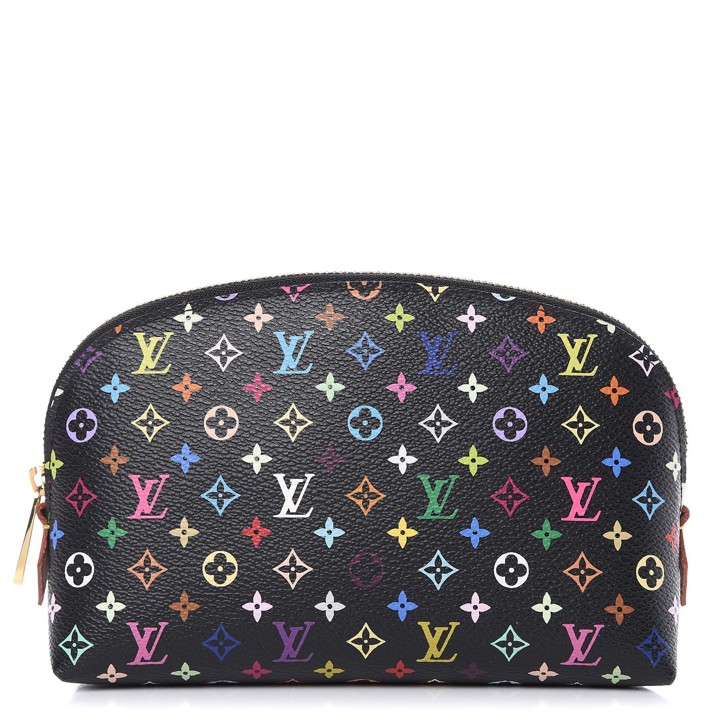 Louis Vuitton Monogram Multicolor Cosmetic Pouch Black Grenade 1 of 8