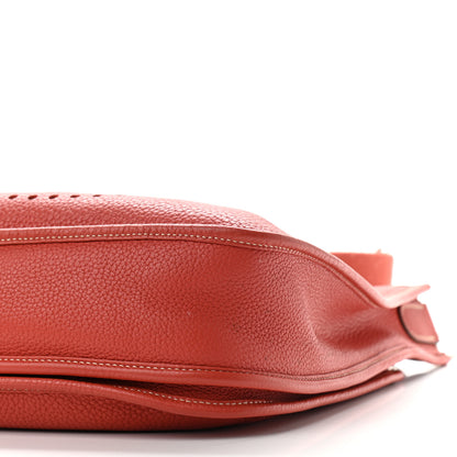 Hermes Taurillon Clemence Amazone Evelyne III PM Sanguine 8 of 9