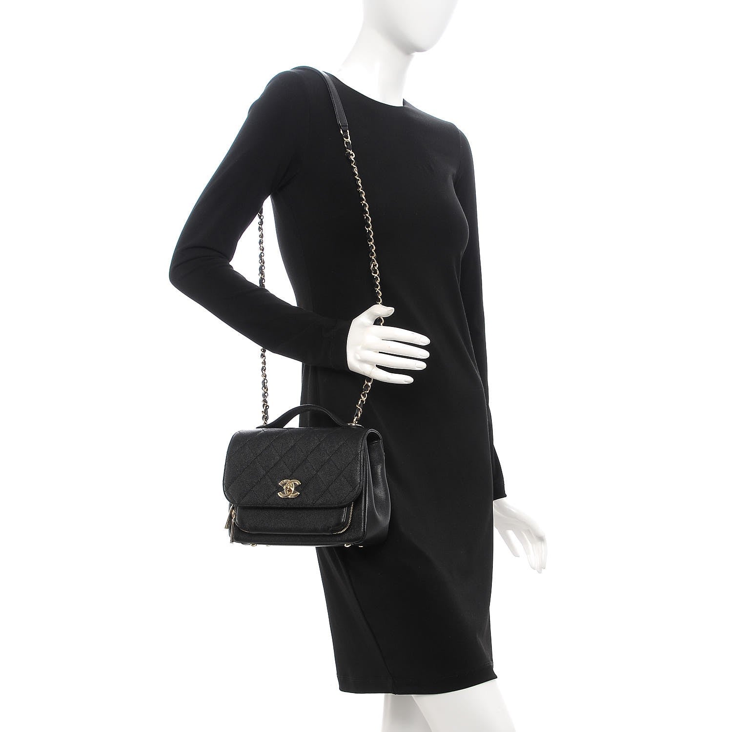 Chanel Caviar Quilted Medium Business Affinity Flap Black 2 of 8