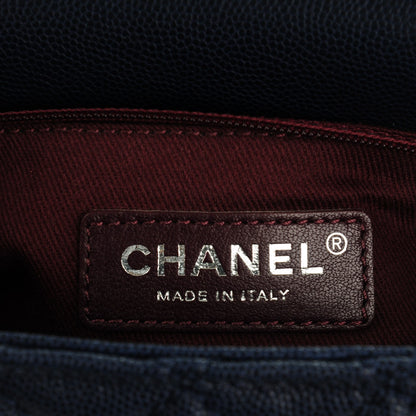 Chanel Caviar Quilted Small Coco Handle Flap Navy 7 of 8