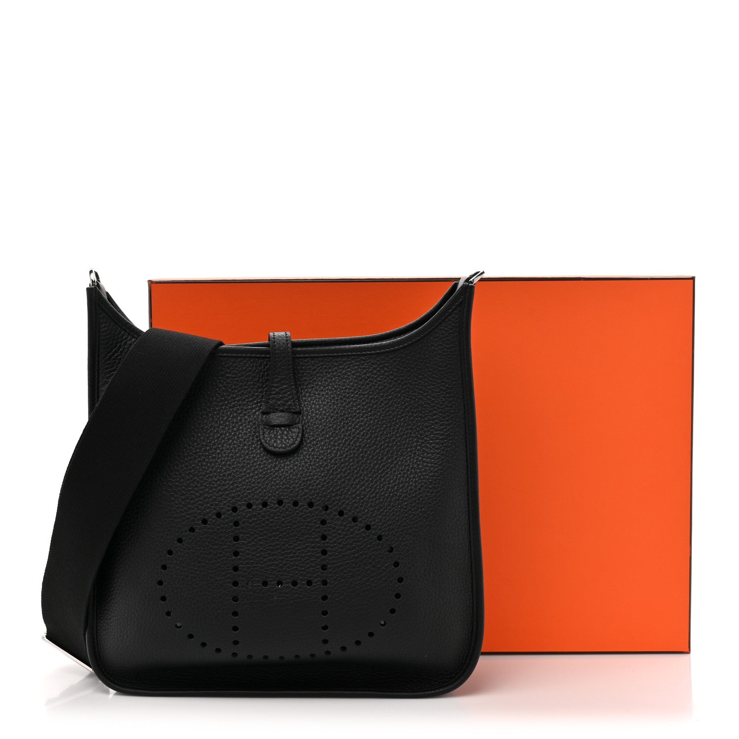 Hermes Taurillon Clemence EVELYNE III PM Bleu Nuit 12 of 12
