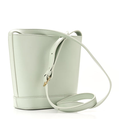 Celine Smooth Calfskin Small Cuir Triomphe Bucket Bag Jade 3 of 9