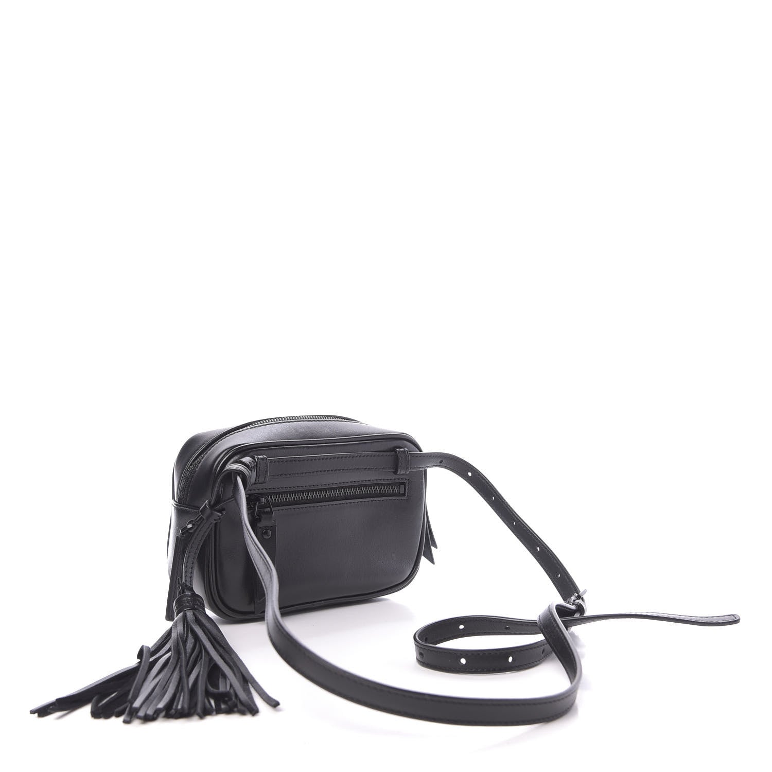 Saint Laurent Calfskin Matelasse Monogram Lou Belt Bag Black 3 of 11
