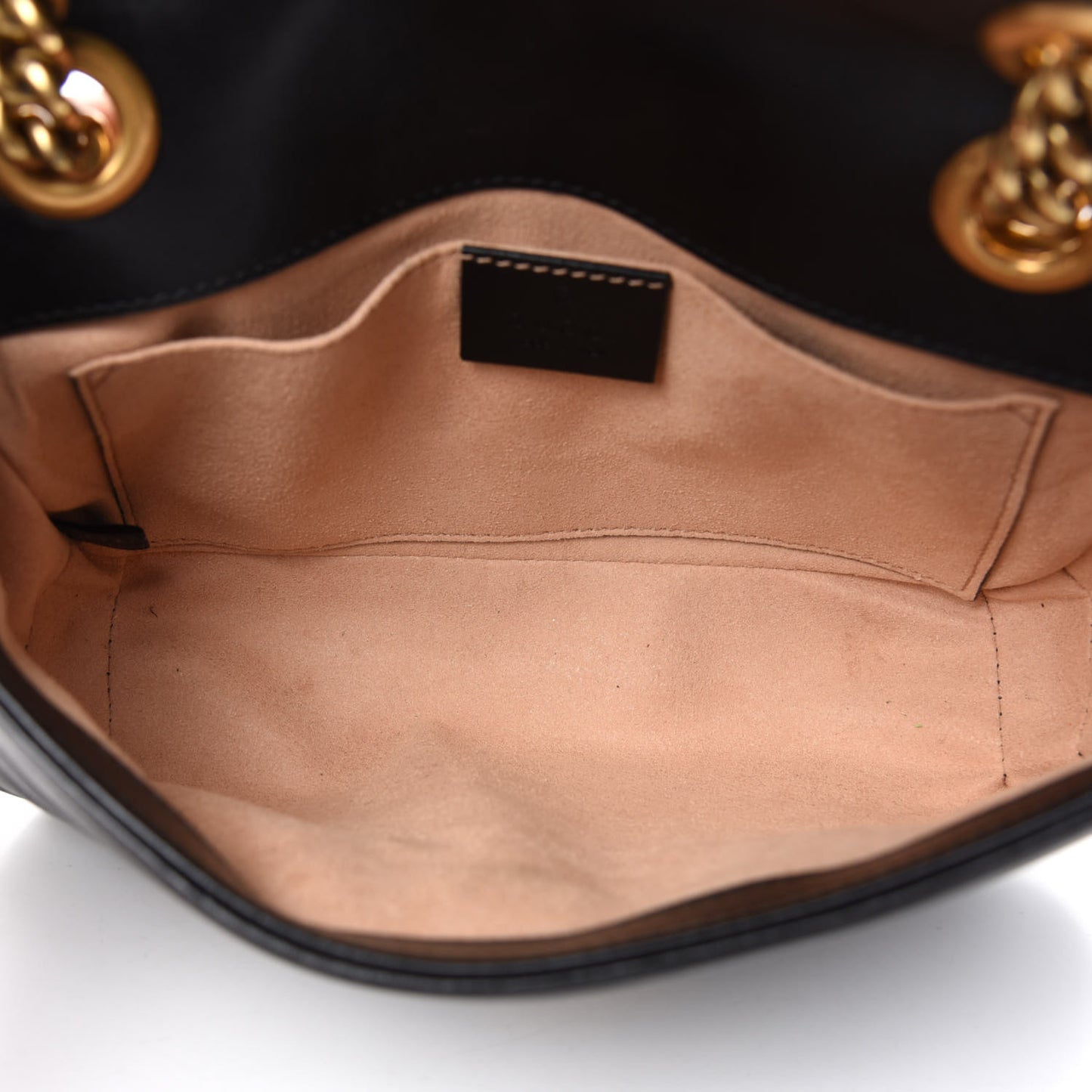 Calfskin Matelasse Mini GG Marmont Shoulder Bag Black