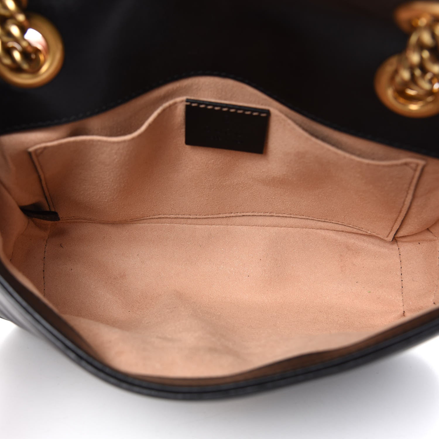 Gucci Calfskin Matelasse Mini GG Marmont Shoulder Bag Black 5 of 12
