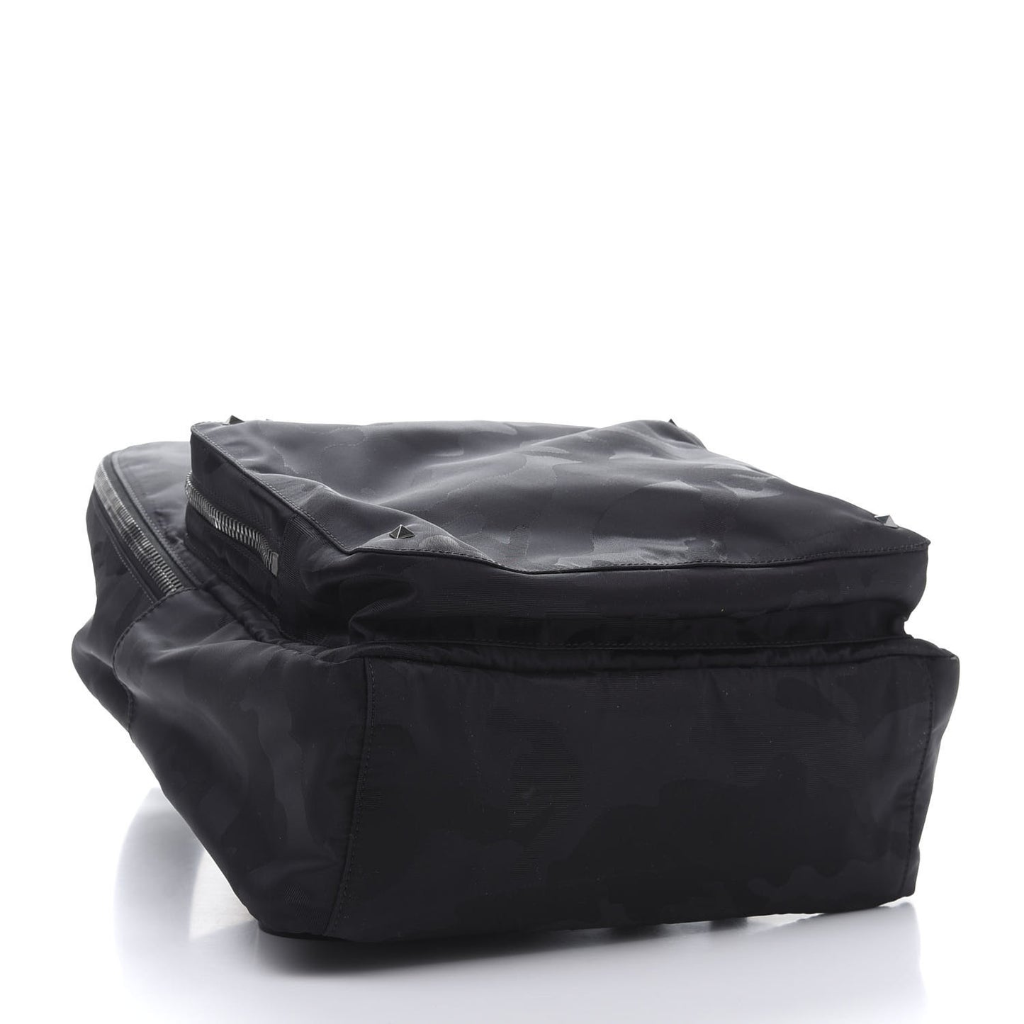 Nylon Camouflage Backpack Black