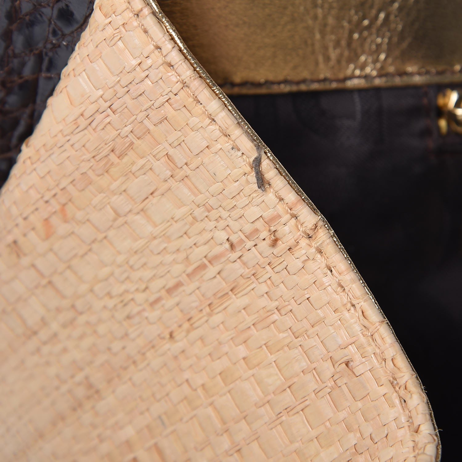 Dolce & Gabbana Raffia Python Tote 7 of 18