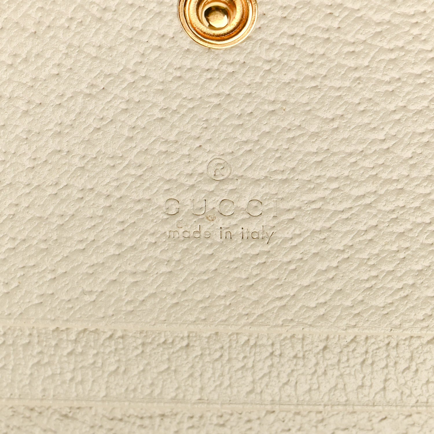 Gucci GG Supreme Monogram Textured Dollar Calfskin Web Ophidia Card Case Beige Ebony Mystic White 6 of 11