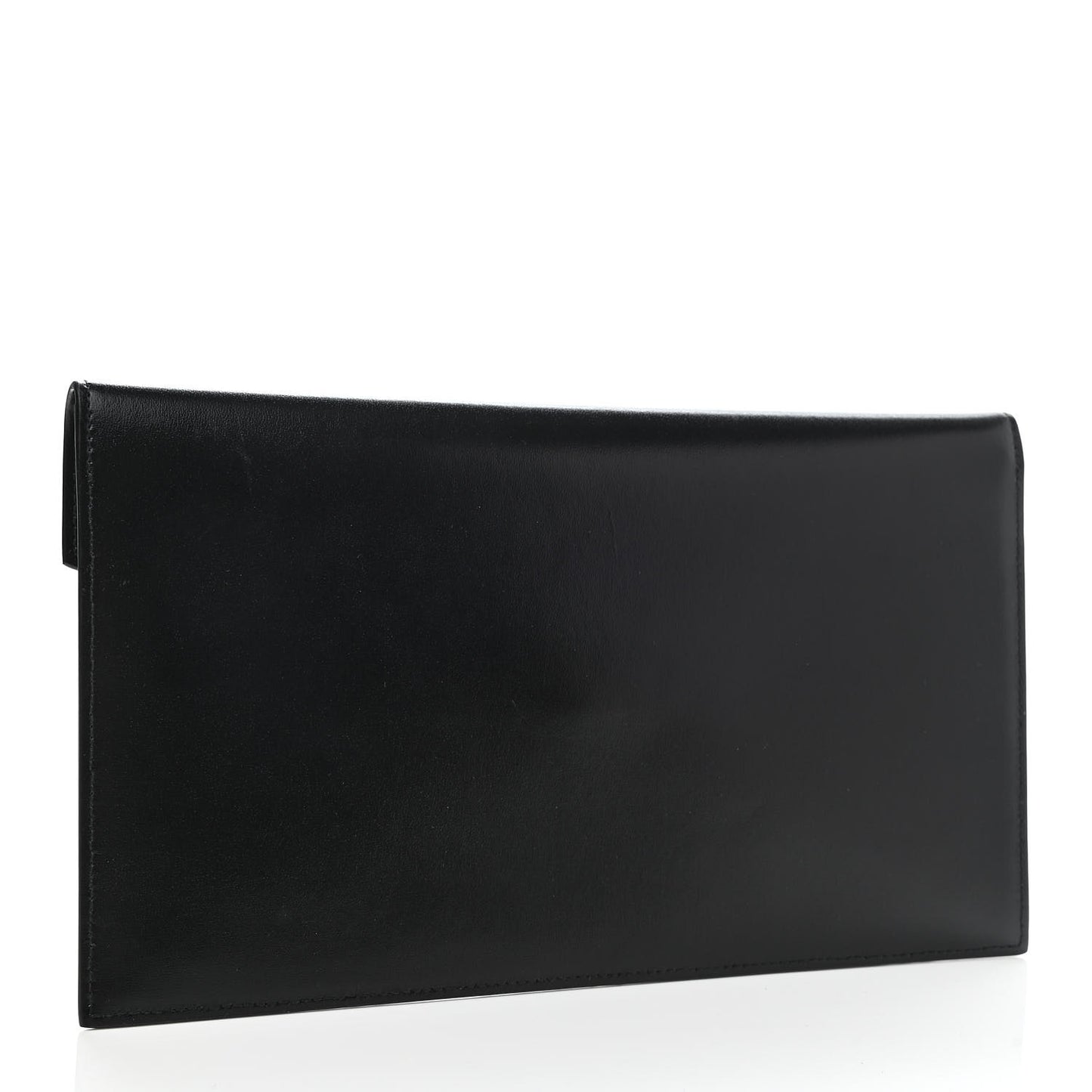 Smooth Shiny Calfskin Monogram Uptown Pouch Black