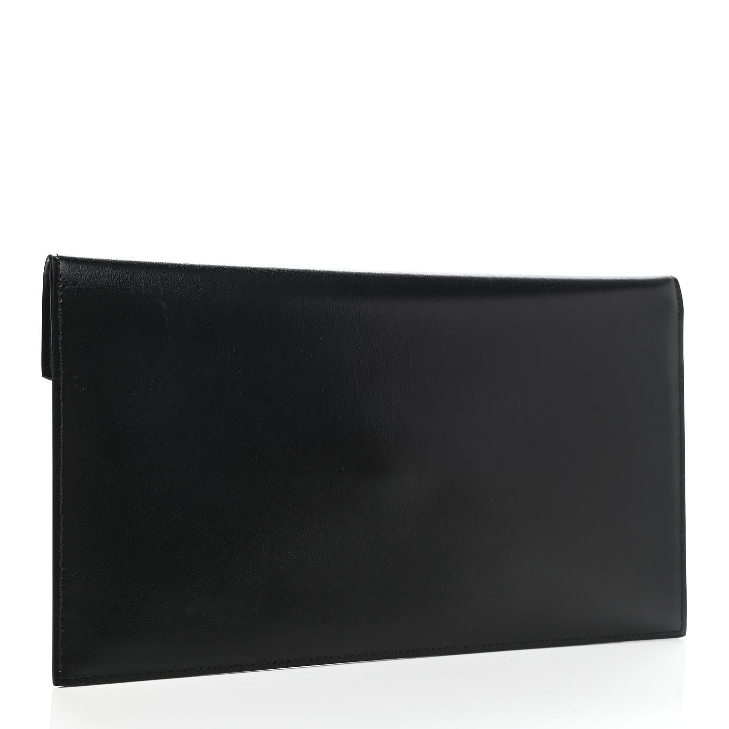 Saint Laurent Smooth Shiny Calfskin Monogram Uptown Pouch Black 4 of 9