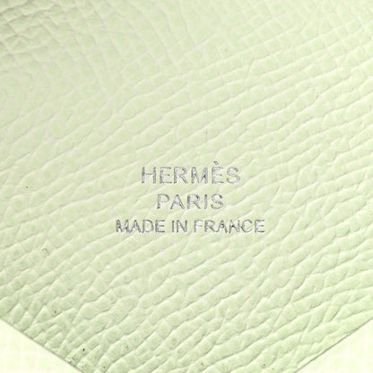 Hermes Epsom Calvi Card Case Vert Fizz 6 of 8