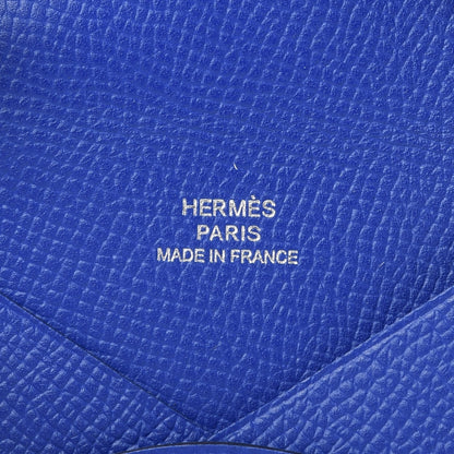 Hermes Epsom Calvi Card Case Bleu Royal 6 of 9