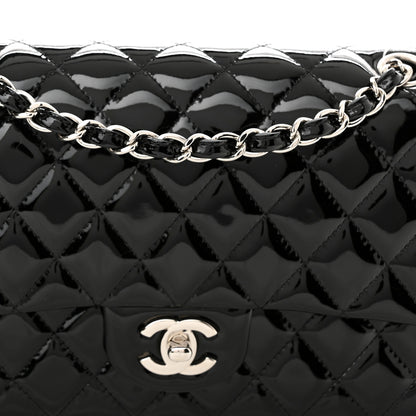 Chanel Patent Quilted Medium Double Flap Black 8 of 10