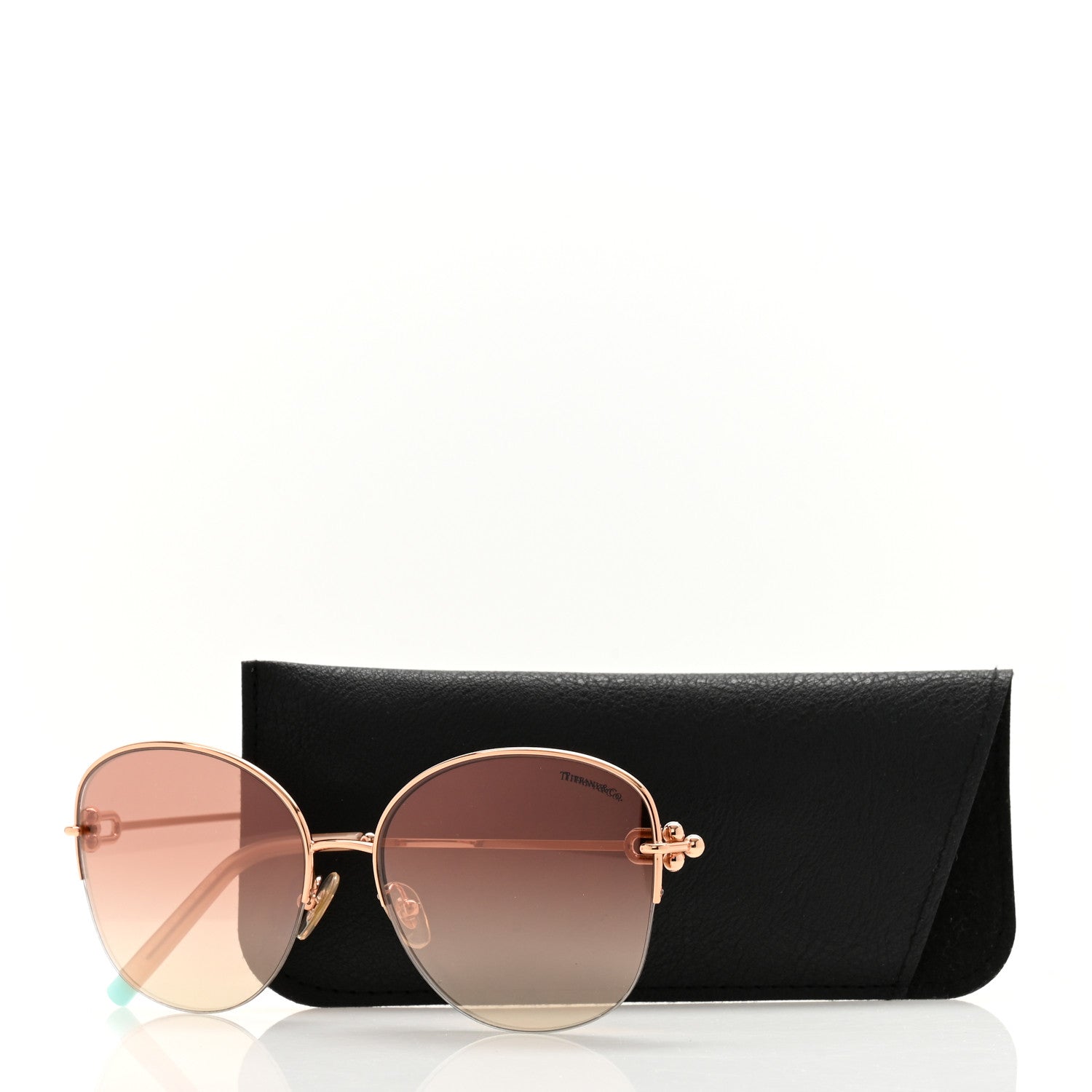 Tiffany Metal TF3082 Round Sunglasses Rose Gold 8 of 8