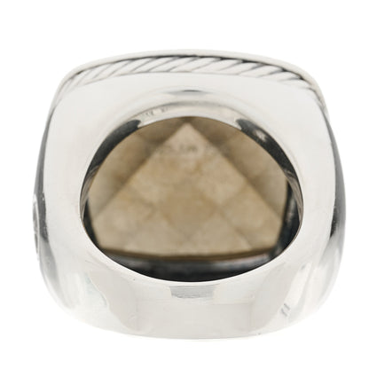 David Yurman Sterling Silver 18K Yellow Gold Diamond 20mm Albion Statement Ring 58 8.25 4 of 5