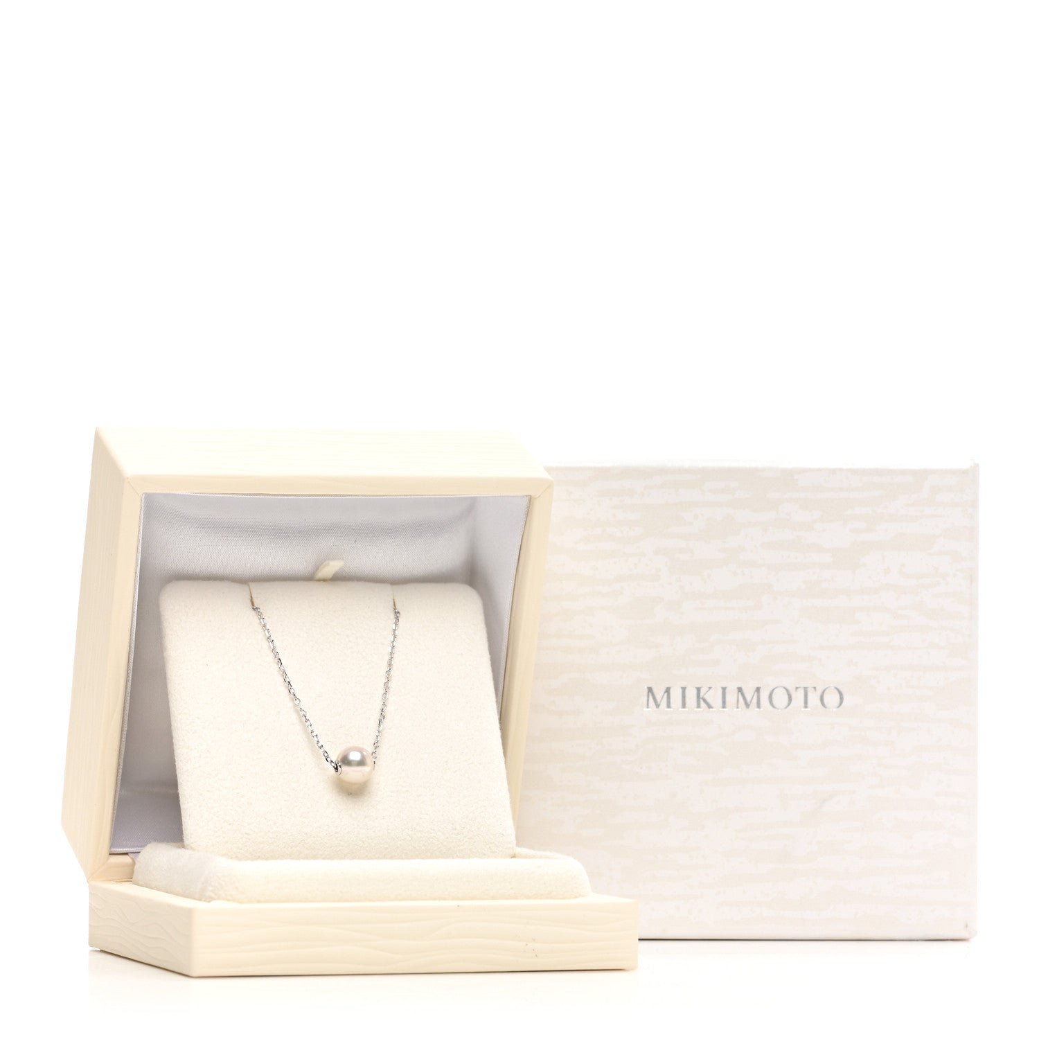 Mikimoto 18K White Gold Akoya Pearl 7-7.5mm Single Pendant Necklace 5 of 5