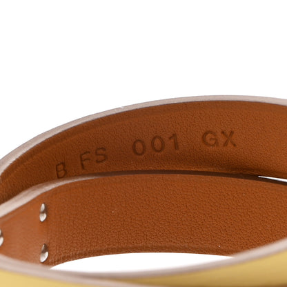 Hermes Swift Mini Kelly Double Tour Bracelet T3 Jaune Poussin 5 of 8