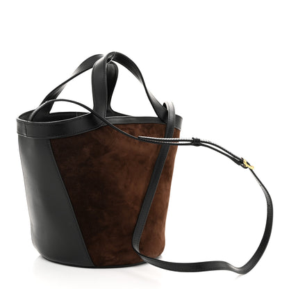 Khaite Suede Calfskin Small Nora Tote Coffee 3 of 10