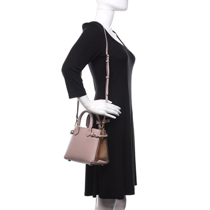 Burberry Grainy Calfskin House Check Baby Banner Tote Pale Orchid 2 of 7